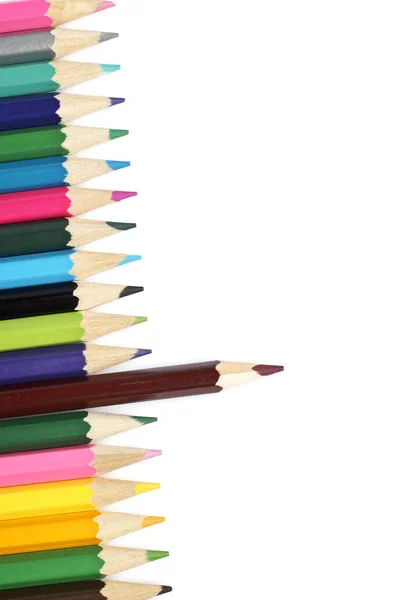 Assortment of coloured pencils — Stock Photo, Image