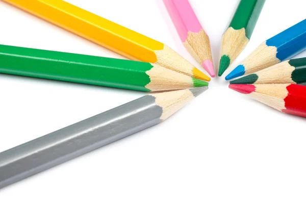 Colored school pencils — Stock Photo, Image