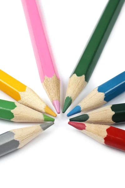 Renkli okul kalemler — Stok fotoğraf