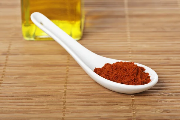 Paprika in the spoon — Stock Photo, Image