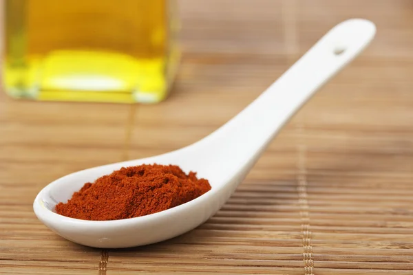 Paprika in the spoon — Stock Photo, Image