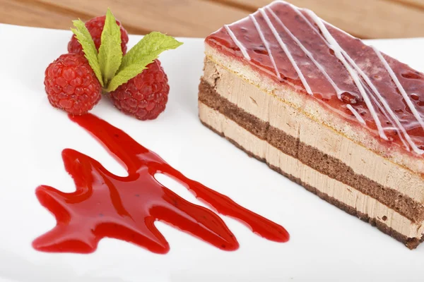 맛 있는 딸기 케이크 — 스톡 사진
