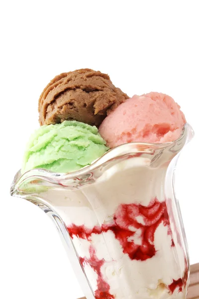 Мульти смак морозива склянки — стокове фото