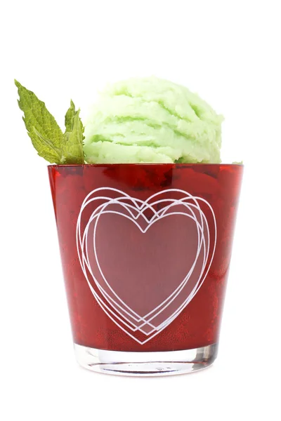 Delicious mint ice cream — Stock Photo, Image