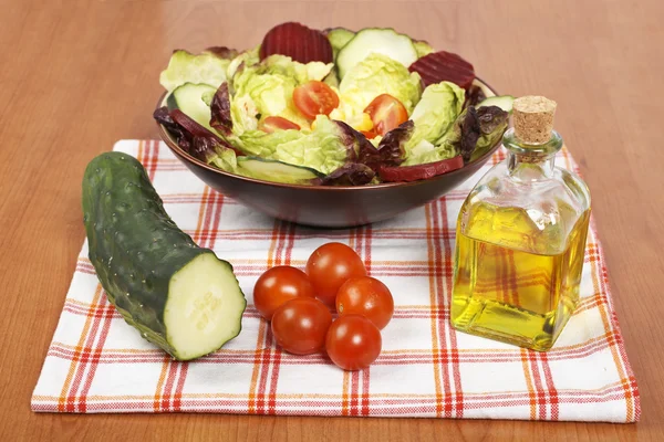 Mediterrane salade — Stockfoto