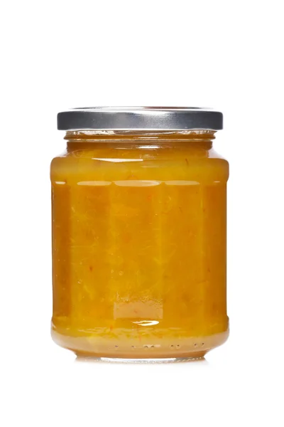 Švestková marmeláda sklenice — Stock fotografie
