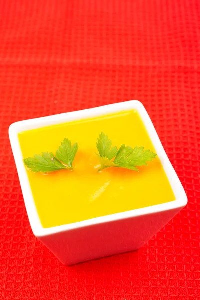 Purê de cenouras com salsa — Fotografia de Stock