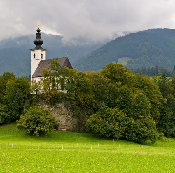 St. nikolaus církev, golling, Rakousko — Stock fotografie