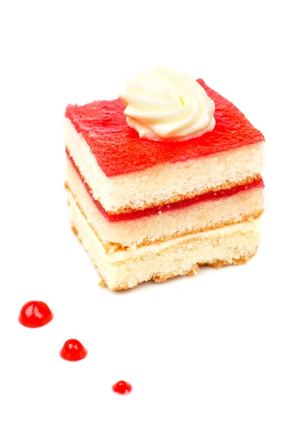 Pyszne ciasto Truskawkowe — Zdjęcie stockowe