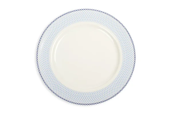 Empty plate with soft shadow — Stock Photo, Image