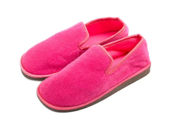 Zapatillas de señora rosa — Foto de Stock