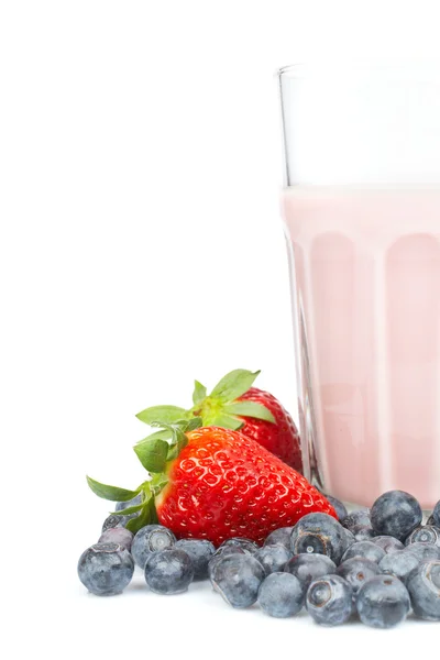 Φράουλα milkshake με βατόμουρα — Φωτογραφία Αρχείου