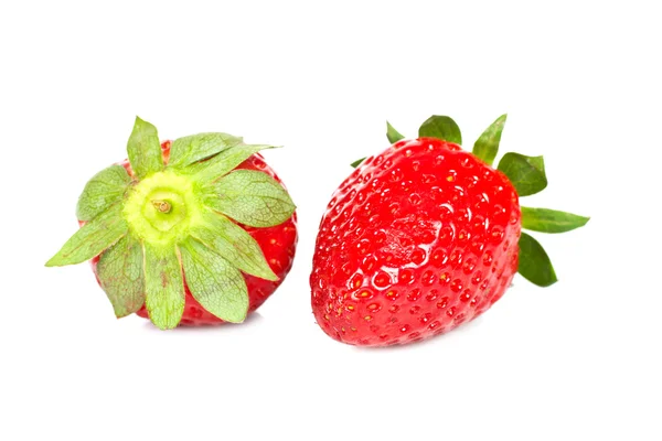 Two fresh and tasty strawberries — Stock Photo, Image