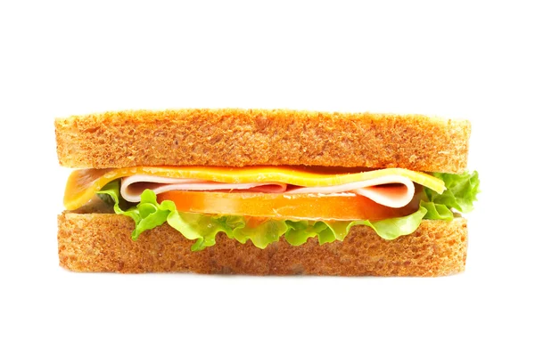 Здоровый сандвич с ветчиной — стоковое фото