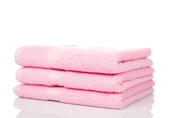 Pink towels — Stock Photo, Image