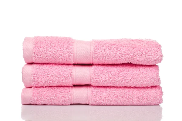 Asciugamani rosa — Foto Stock