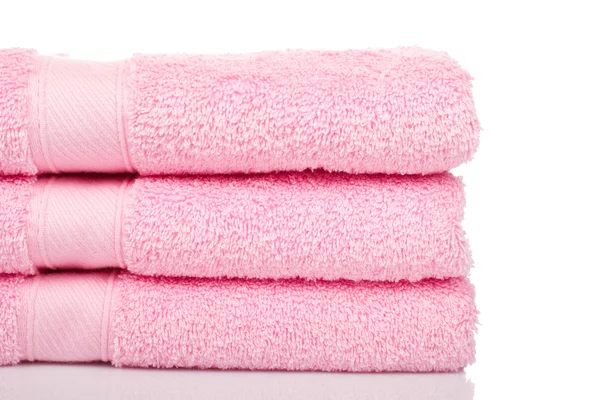 Asciugamani rosa — Foto Stock