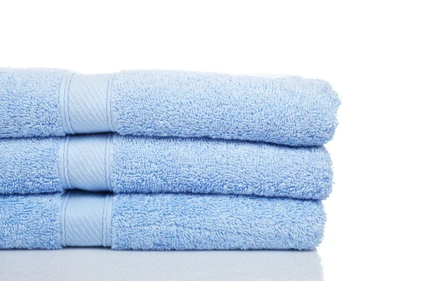 Голубые полотенца — стоковое фото