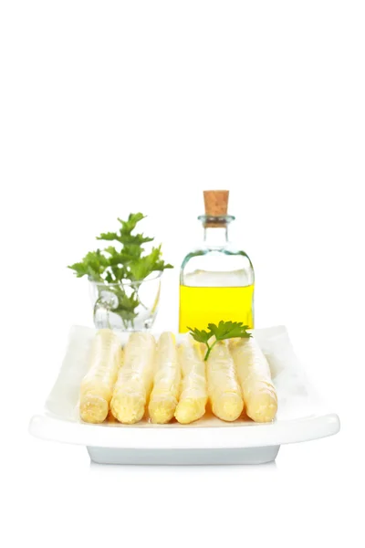 Asparagus with parsley — Stock Photo, Image