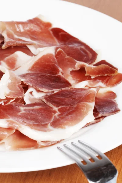 Segmenten van de Spaanse ham — Stockfoto