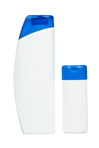 Dois frascos de plástico — Fotografia de Stock