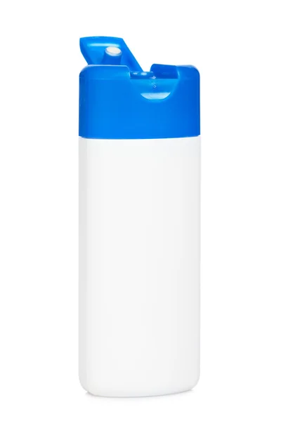 Garrafa de plástico com sabão ou shampoo — Fotografia de Stock