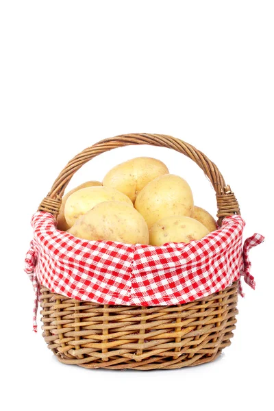 Aardappelen in de mand — Stockfoto