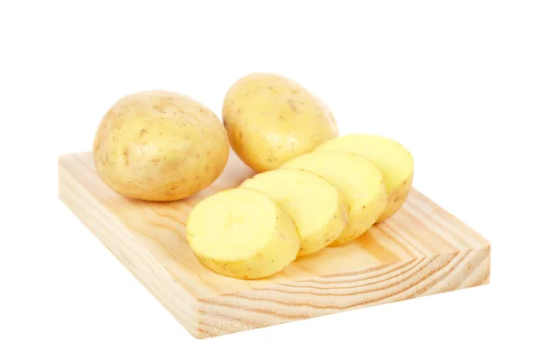 Stack of raw potatoes — Stock Photo, Image