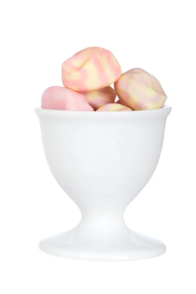 Marshmallows i skålen — Stockfoto
