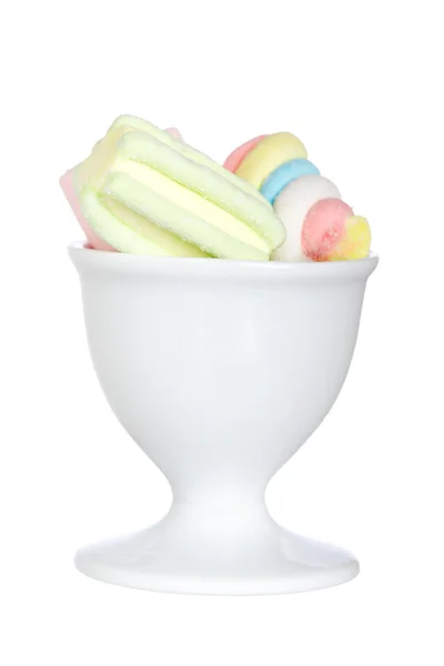 Marshmallows i skålen — Stockfoto