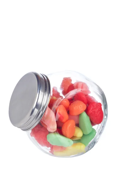 Candies in the glass jar — Stock Photo, Image