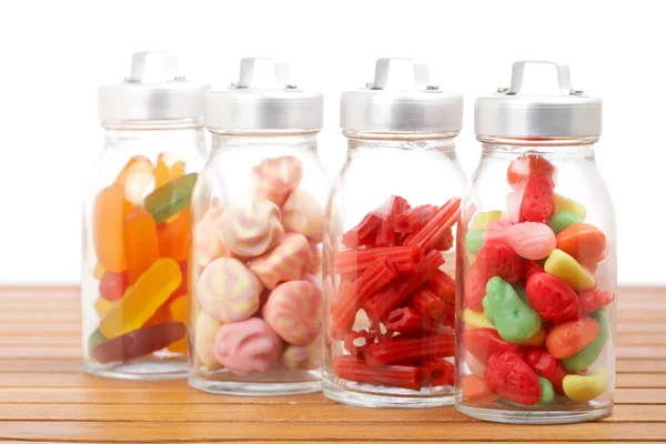 Pots de bonbons en verre — Photo