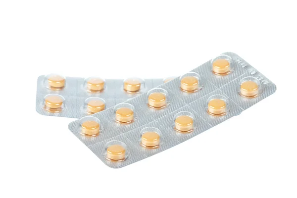 Pillen op blisterverpakkingen — Stockfoto