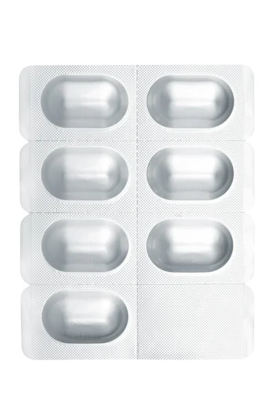Tabletták buborékfóliában — Stock Fotó