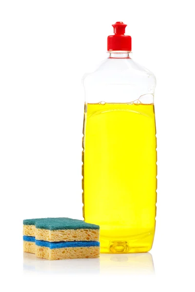 食器洗いスポンジのボトル — ストック写真