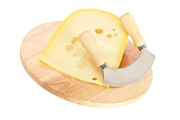Käse und Messer — Stockfoto