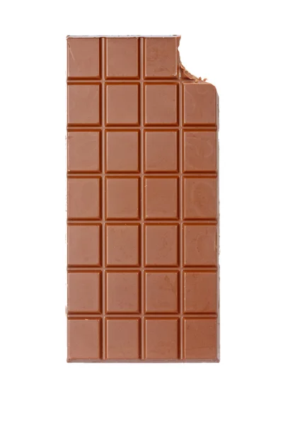 被咬的巧克力棒 — 图库照片