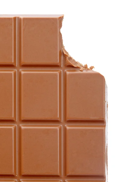 Покусав шоколад у плитці — стокове фото