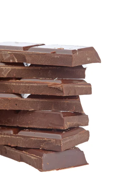 Blocks of chocolate — Stock Photo, Image