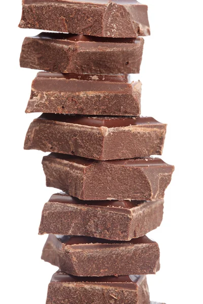 Blokken van chocolade — Stockfoto