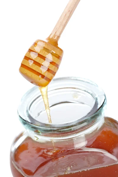 꿀을 붓는 — 스톡 사진