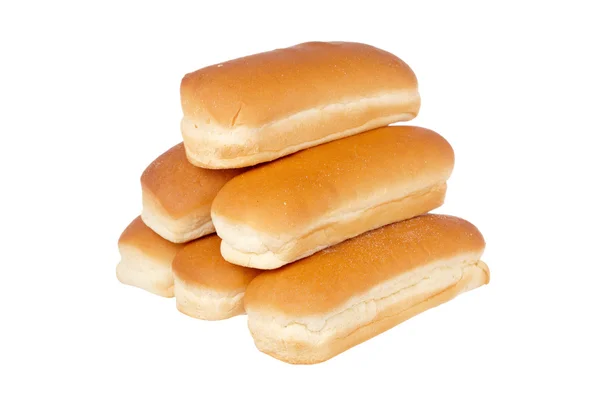 Pile of buns for hot dog — Stock Photo, Image