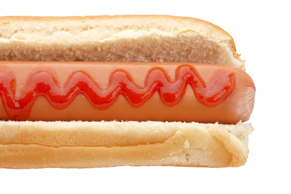 Sosisli ketçaphot dog met ketchup — Stok fotoğraf