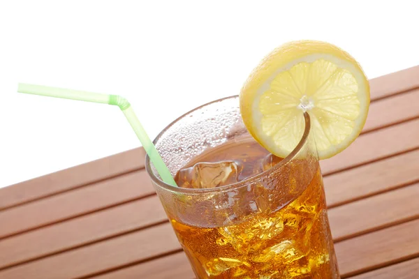 レモンと氷のお茶 — ストック写真