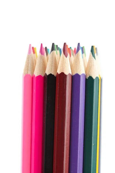 彩色铅笔的分发 — 图库照片