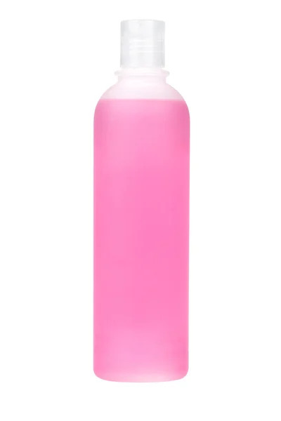 Bottiglia di plastica con sapone o shampoo — Foto Stock