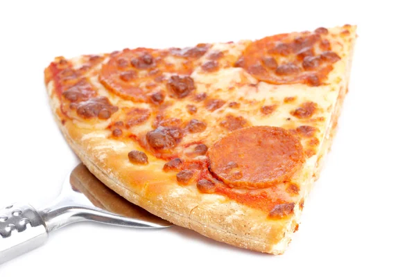 Bit av god italiensk pizza — Stockfoto