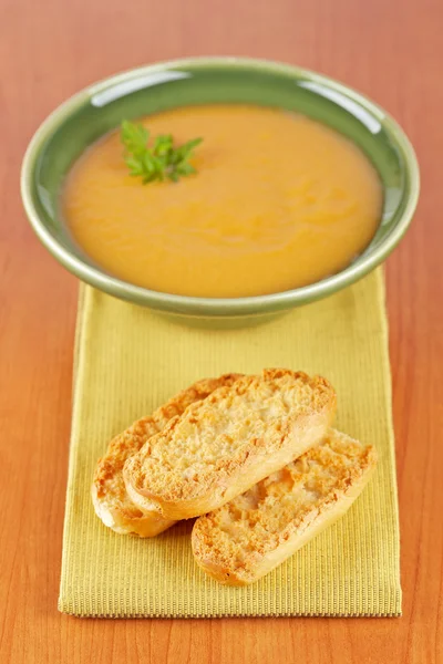 Krém se špenátovou polévkou — Stock fotografie