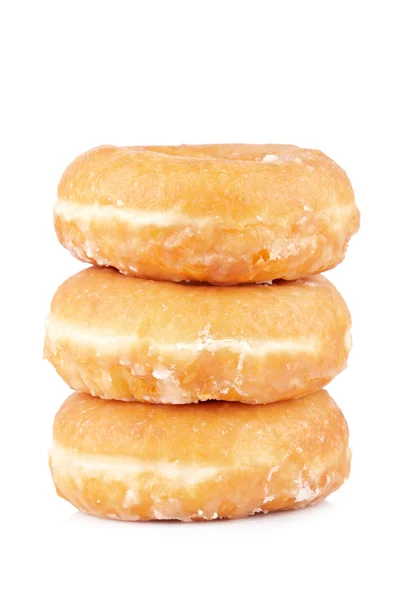 Três deliciosos donuts — Fotografia de Stock