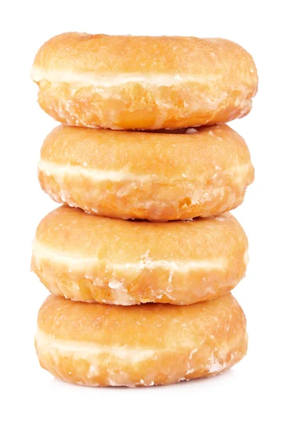 Quatro deliciosos donuts — Fotografia de Stock